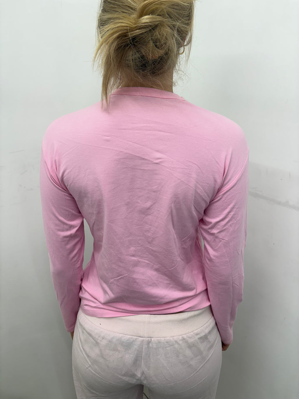Pink Paris Eiffel Tower Long Sleeve Tee