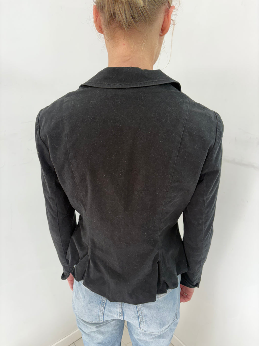 Black Peplum Armani Blazer