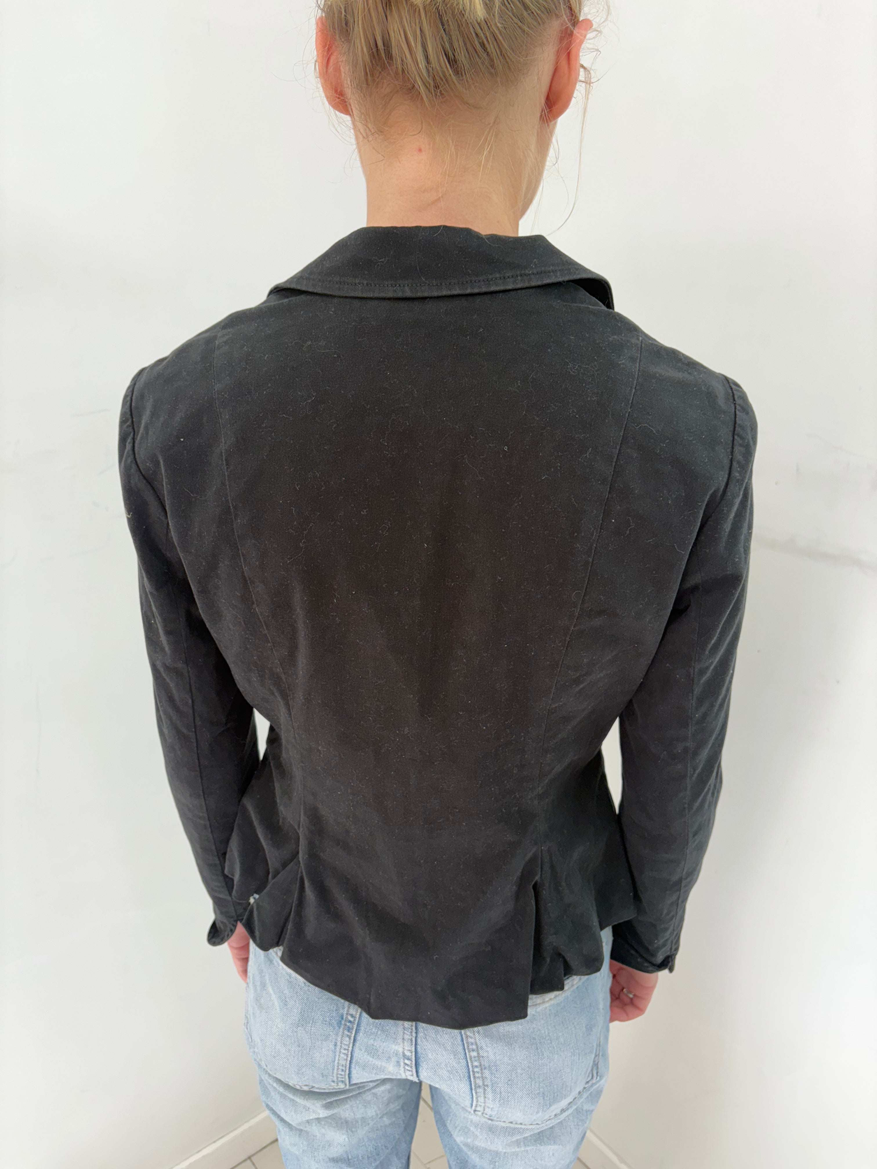 Black Peplum Armani Blazer