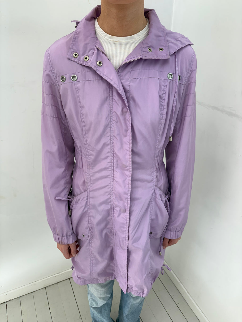 Lilac Hooded Parka Jacket