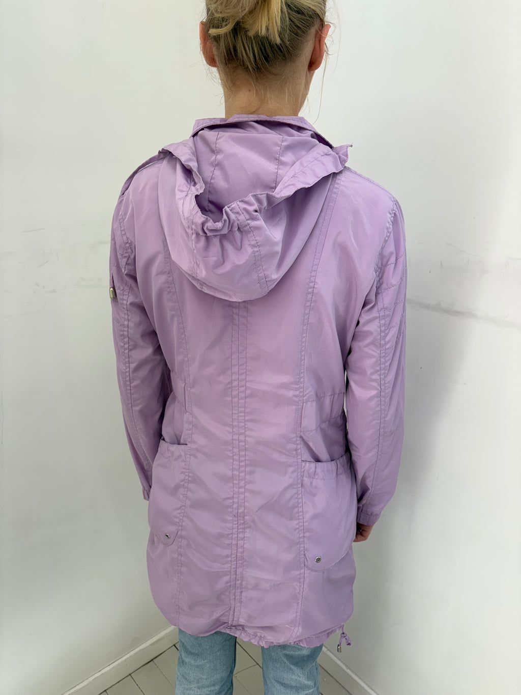 Lilac Hooded Parka Jacket