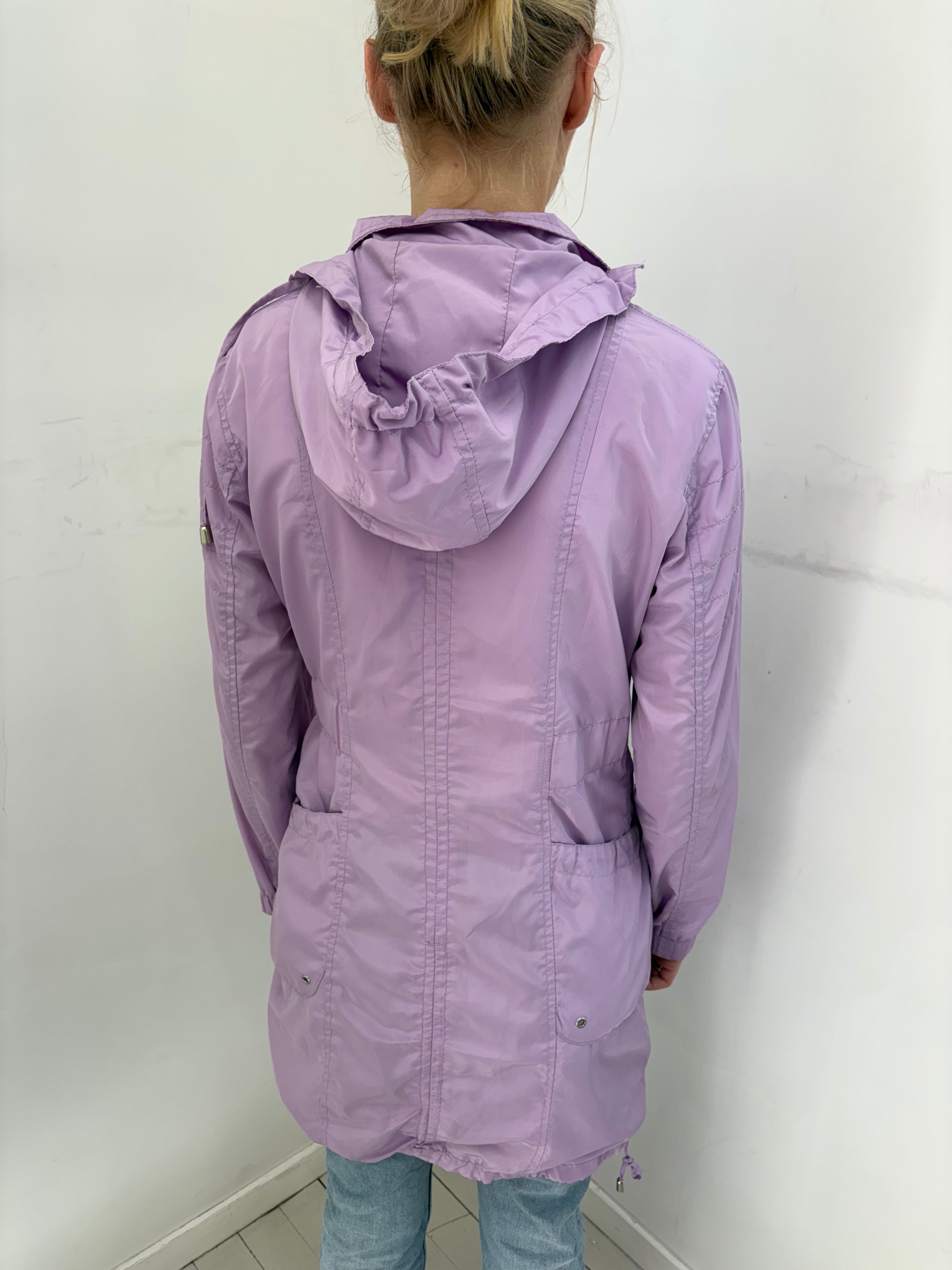 Lilac Hooded Parka Jacket