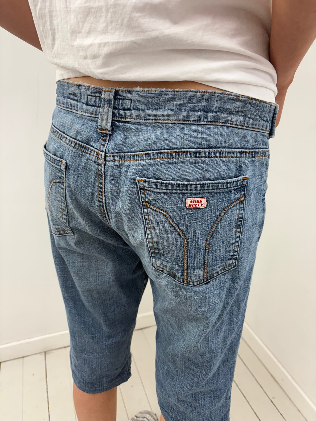 Miss Sixty Low Rise Denim Capri Jeans